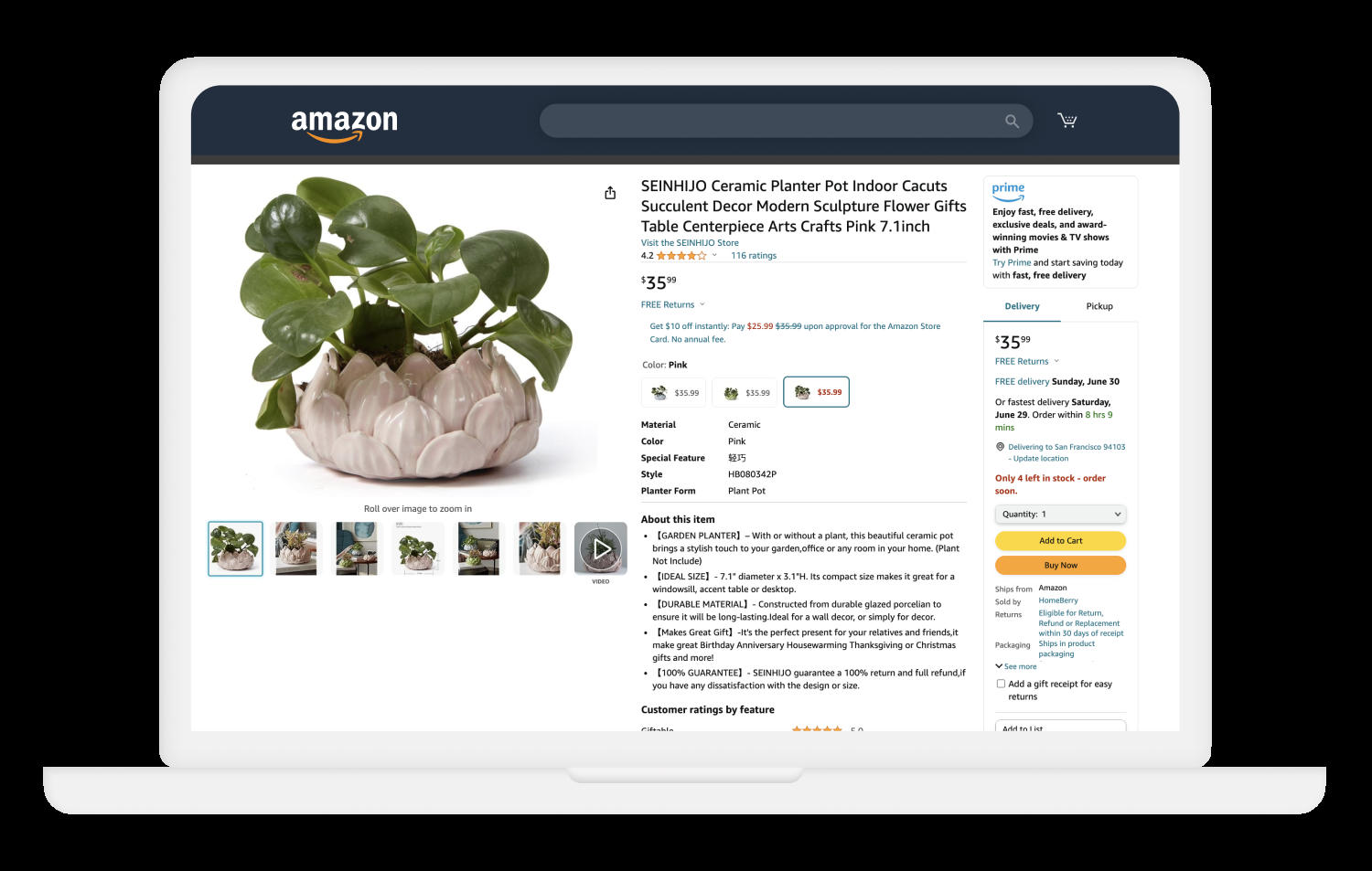 Amazon Listing