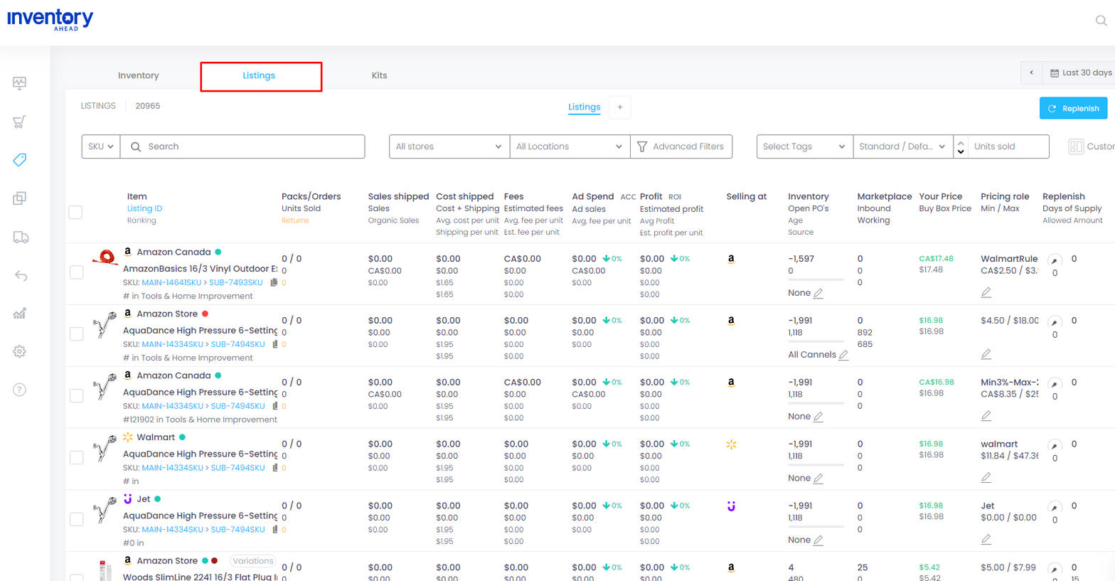 Inventory Dashboard