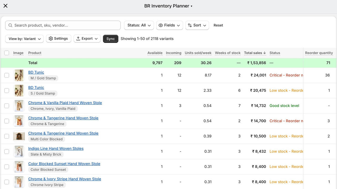 Inventory Planner